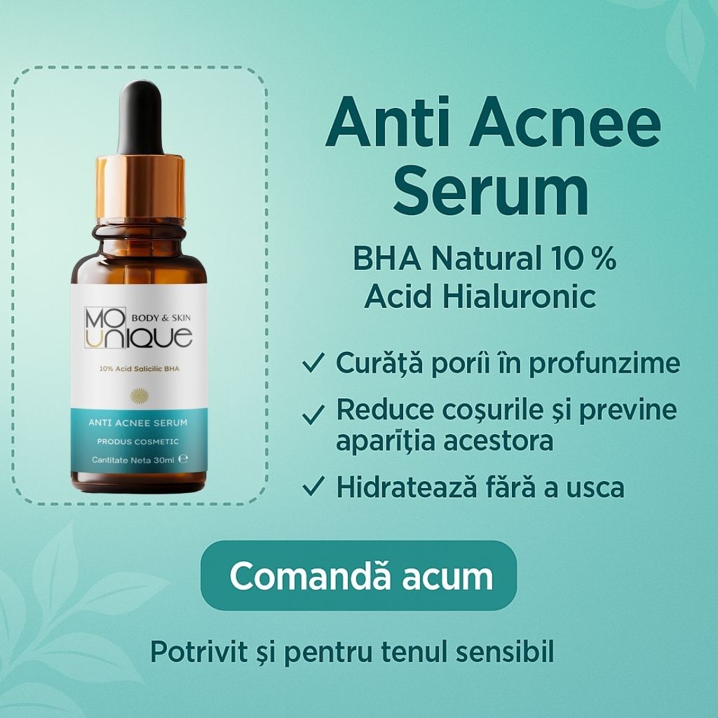 Anti Acnee Serum cu 10% Acid Salicilic BHA - 30 ml