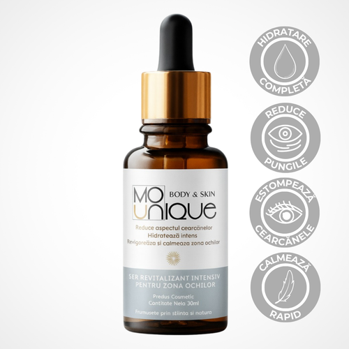 Siero contorno occhi rivitalizzante intensivo con caffeina, niacinamide e aloe vera 30 ml