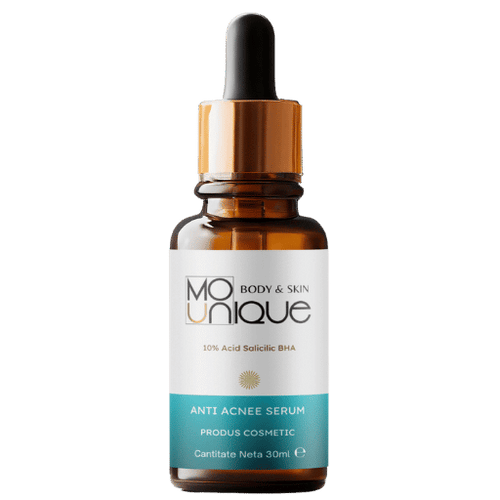 Anti Acnee Serum cu 10% Acid Salicilic BHA -  30 ml - Mounique