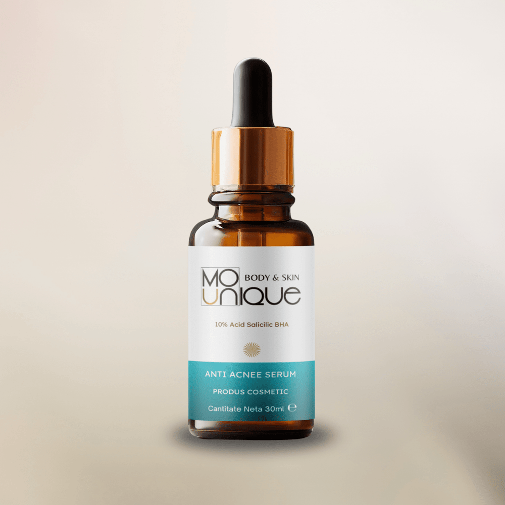 Anti Acnee Serum cu 10% Acid Salicilic BHA -  30 ml - Mounique