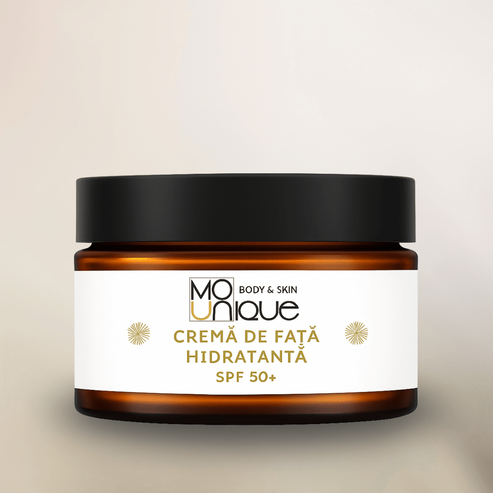 Cremă de Față Hidratantă cu SPF 50+ - Mounique