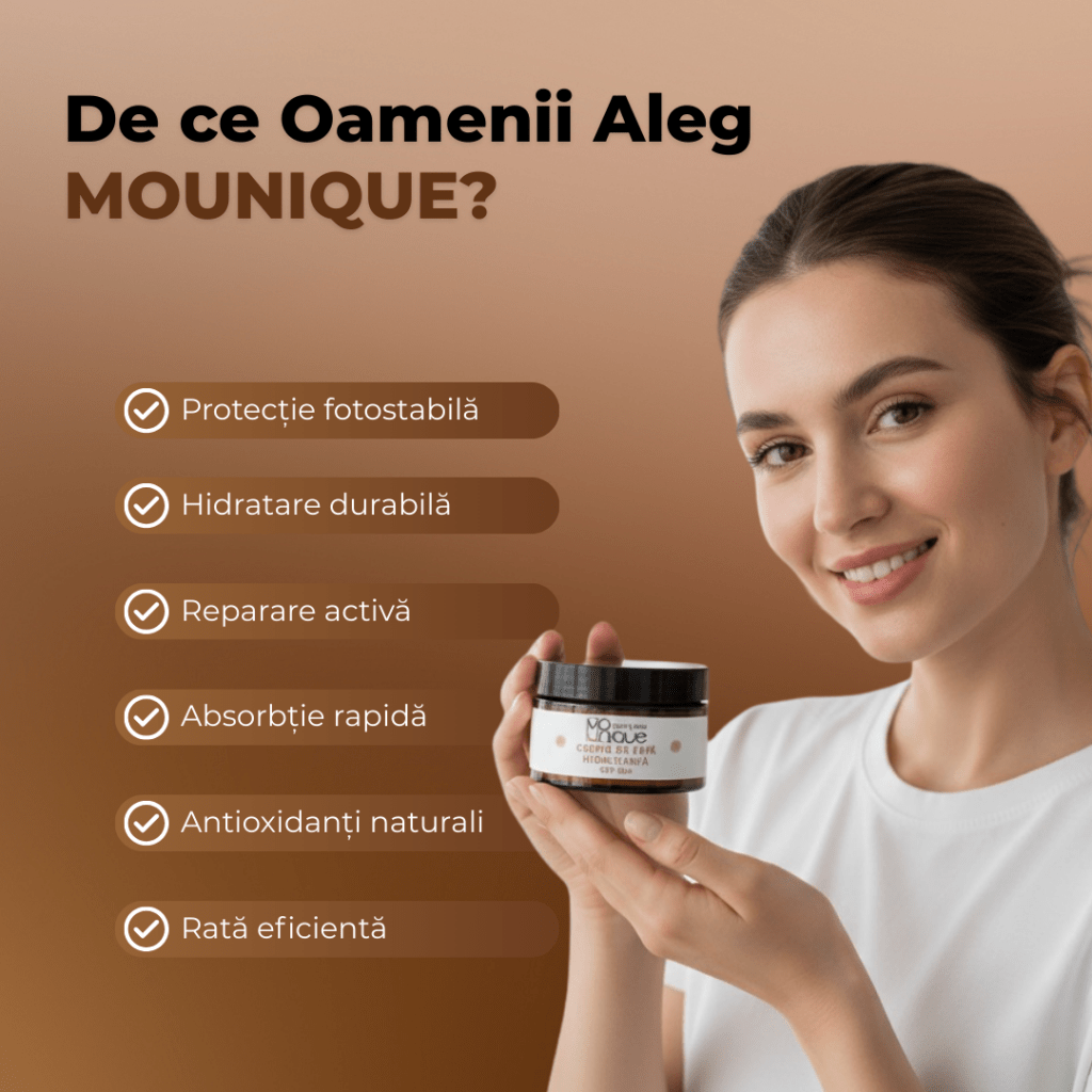 Cremă hidratantă SPF 50+ - Mounique