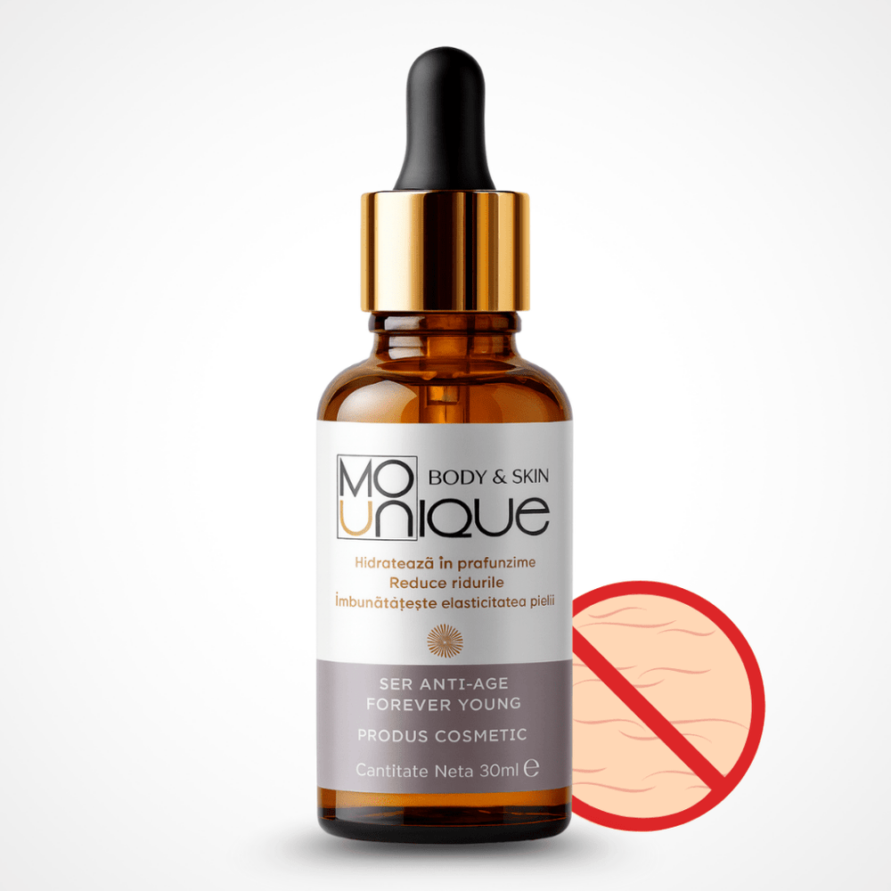 Ser Anti‑Age Forever Young cu Peptide & Acid Hialuronic -  30 ml - Mounique