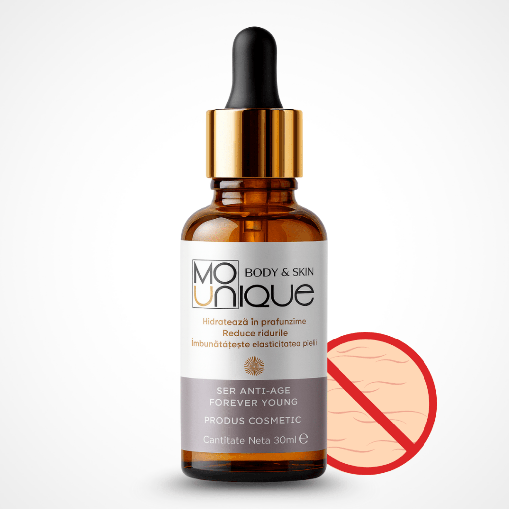 Ser Anti‑Age Forever Young cu Peptide & Acid Hialuronic -  30 ml - Mounique