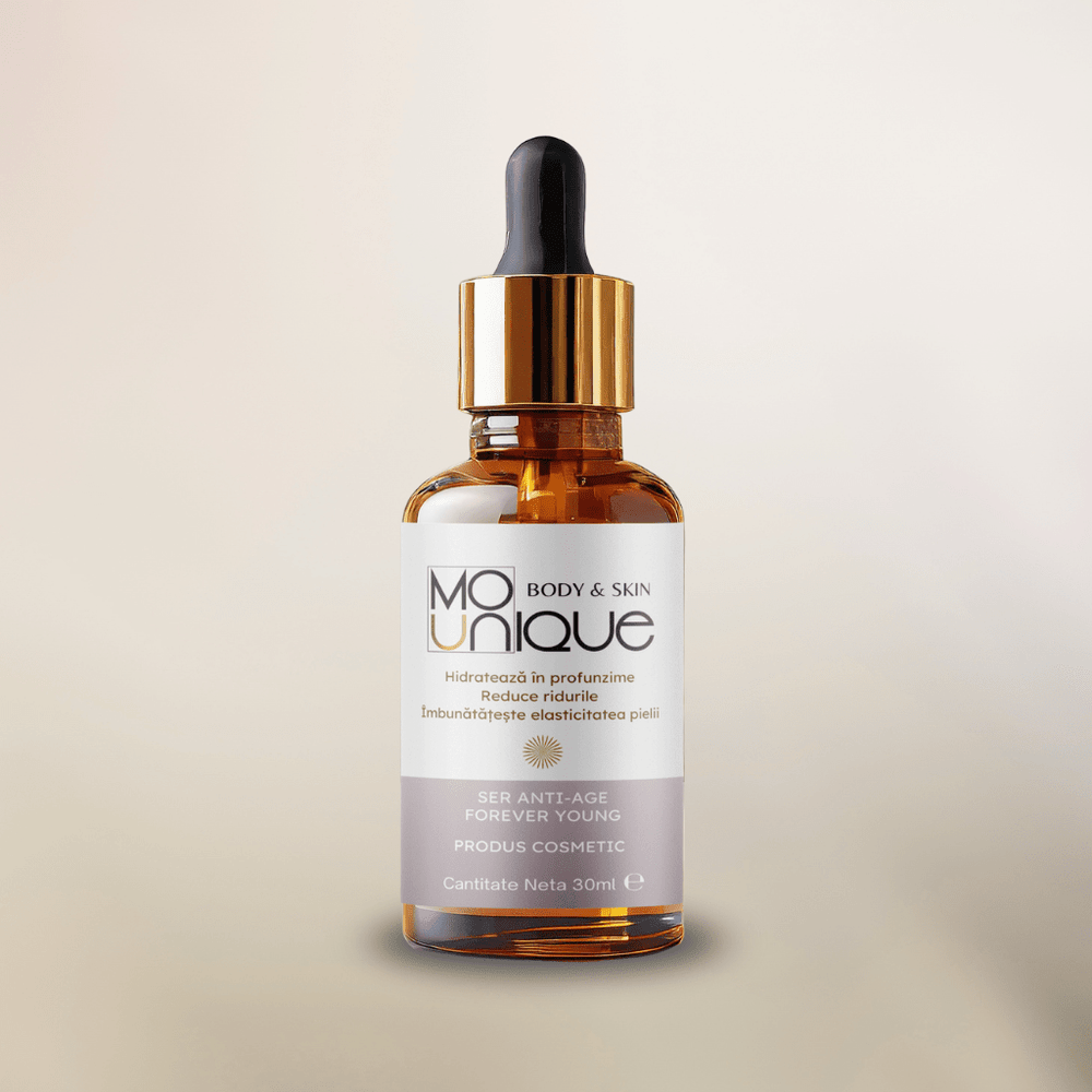 Ser Anti‑Age Forever Young cu Peptide & Acid Hialuronic -  30 ml - Mounique