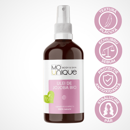 Ulei de Jojoba Bio – Certificat Organic - 100ml - Mounique