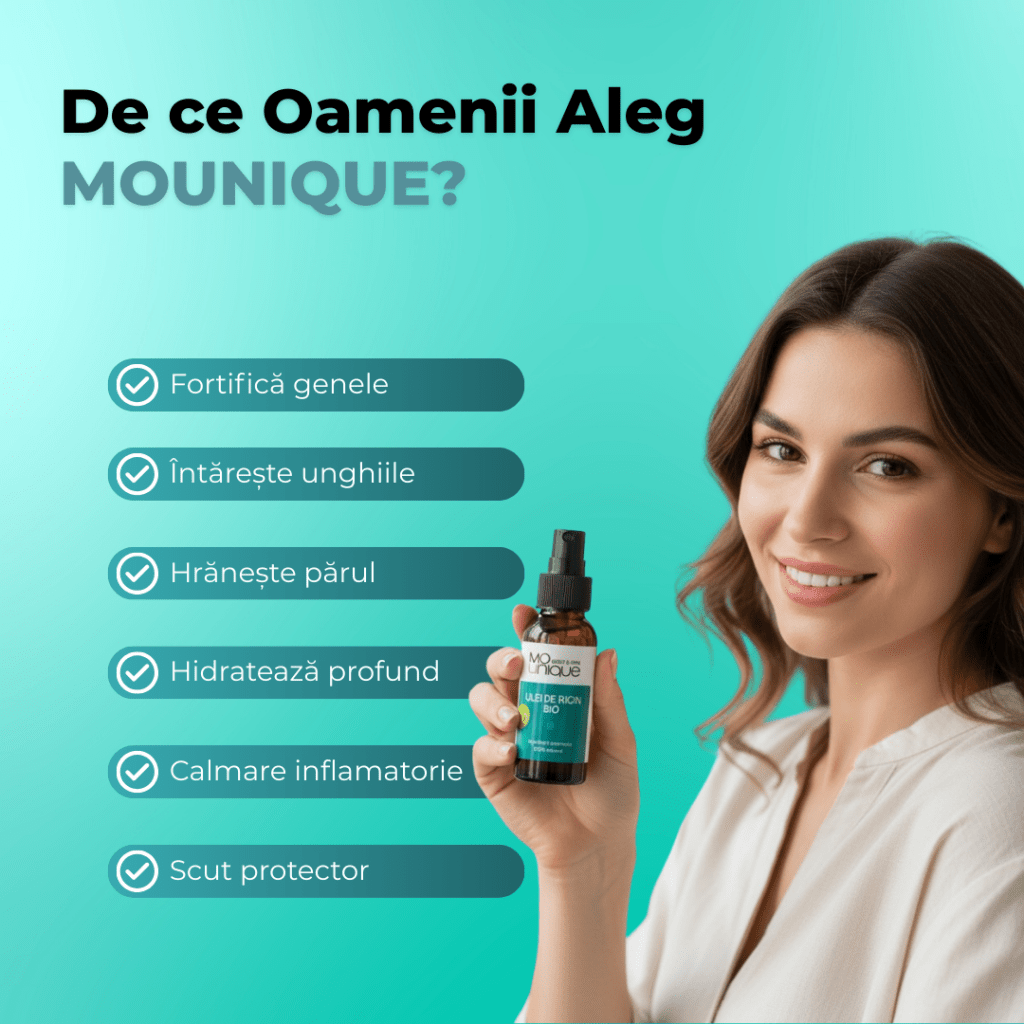 Ulei de Ricin Bio – Certificat Cosmos Organic - 100ml - Mounique